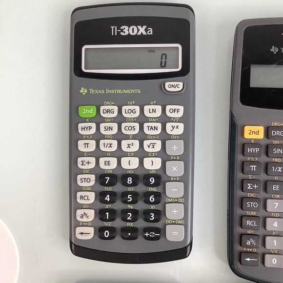 Texas Instruments 30Xa 30XA 30XIIS Casio fox-260solar calculators bundle of 4 - Picture 2 of 7